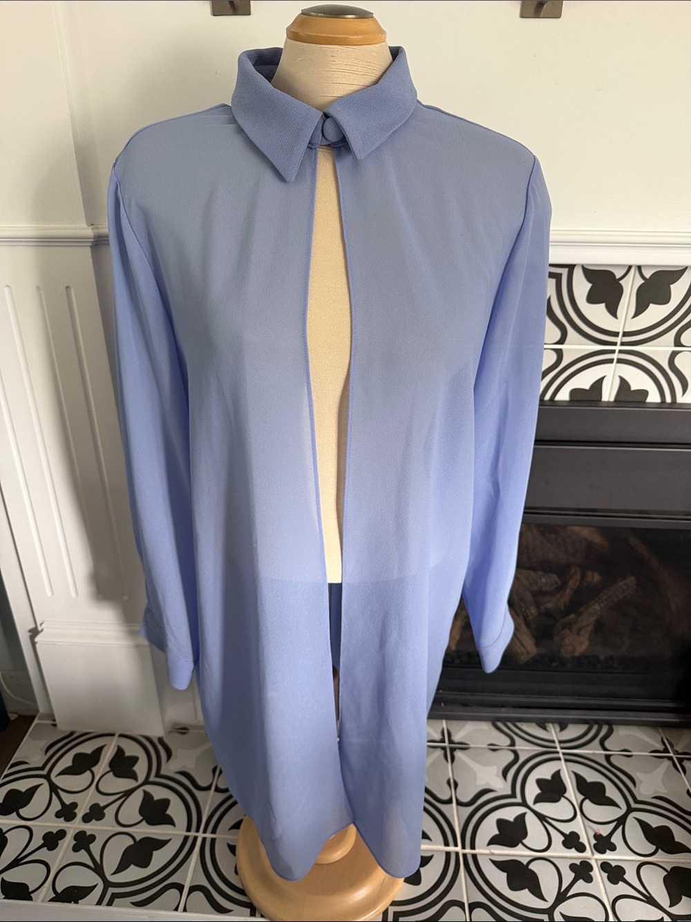 Light Purple Women's Long Open Front cardigan/coat